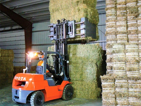 Clerf C950 Bale Clamp on Toyota